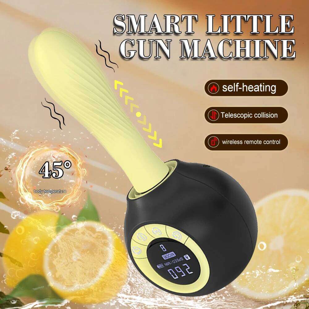 Automatic Dildo Vibrator Remote Control Heating Thrusting G Spot Machine Vibrating Massager Display Screen Sex Toy for Women W260305