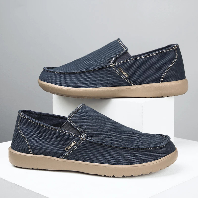 Fashion Mens Sneakers Canvas Breathable Mens Walking Driving Shoes Comfortable Outdoor Men Flats Casual Shoes Tenis Masculino 260305