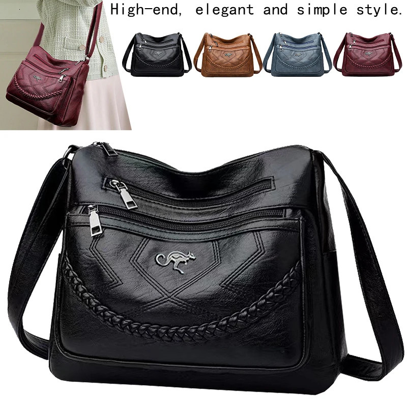 Neutral style shoulder bag for men and women Mother with braided decoration Suitable traveling outings 260227