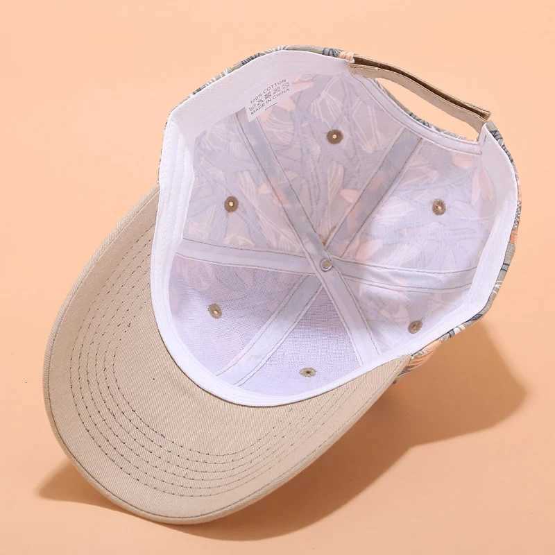 Flower Print Women Baseball Cap Female Adjustable Snapback Hat Summer Fashion Outdoor Sun Visors Ladies Bonnet casquette gorras S260306