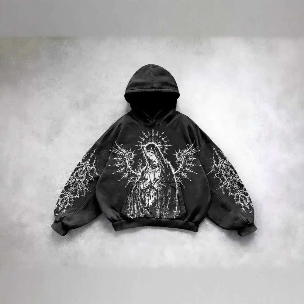 Spring And Autumn Hot Sale Retro Skull Pattern 3D Printed Sweatshirt Unisex Trendy Pullover Hoodie