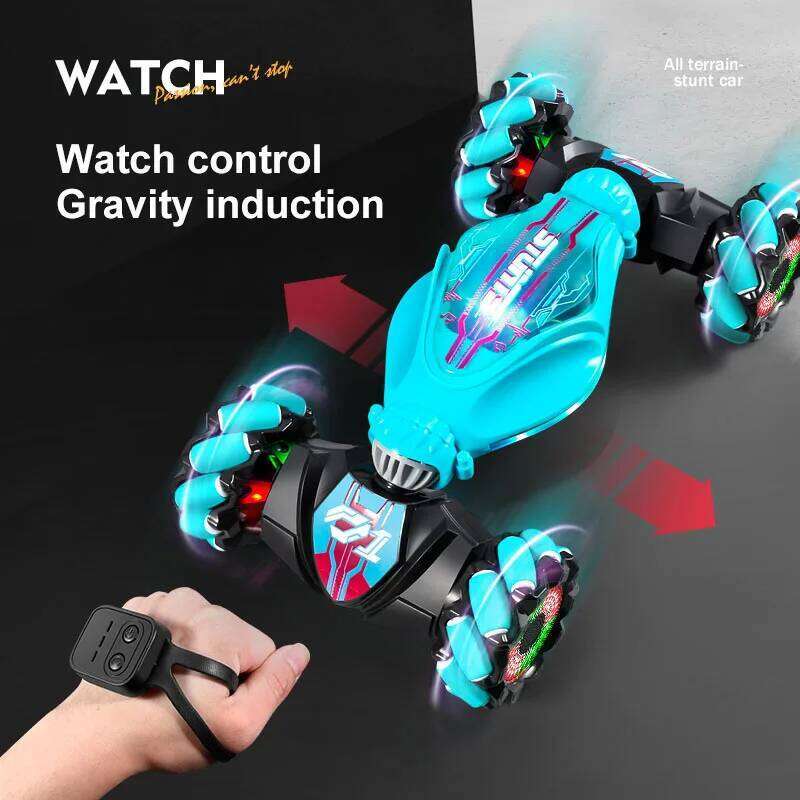 Gesture-sensing Stunt Remote Control Lights And Music One-click Transformation Toy Car Children's Christmas Gifts C260305