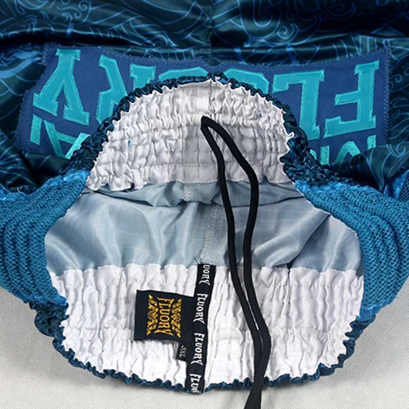 FLUORY Style Muay Thai Shorts Print Free Combat Mixed Martial Arts Boxing Training Match Pants Leisure Style X2603061
