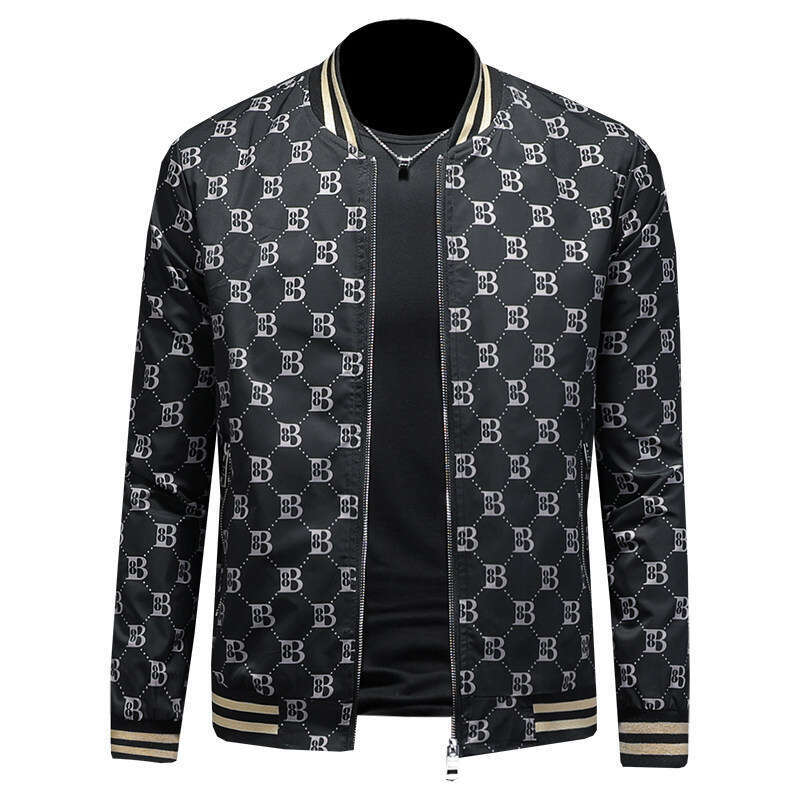 New High-Quality Men's Stand-Up Collar Jacket 7787 Luanyun