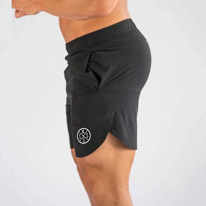 Muscleguys Mens Board Shorts Slim Beach Bermuda Sports Wear Short Men Gym Shorts Quick Dry Joggers Sweatpants Fitness Shorts X260306