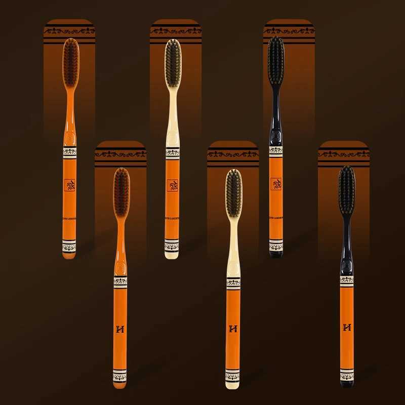 This 12-pack of high-end adult toothbrushes with extended heads and soft bristles is designed as a convenient household set.T260306