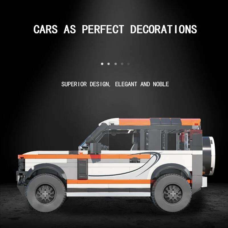 406PCS City Off-Road Vehicle Classic SUV Car Model Bricks Desktop Display Ornaments Kids Educational DIY Toys Holiday Gifts Z260305