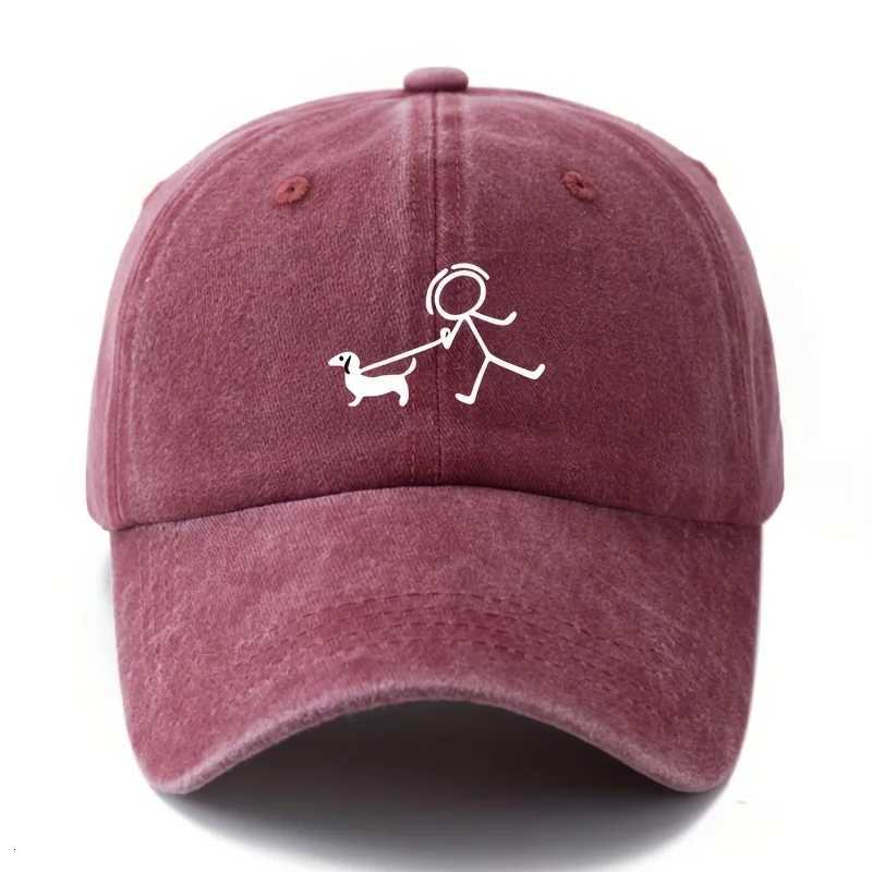 Dog fashion printed baseball cap gift for dog lovers simple and stylish design outdoor travel equipment S260306