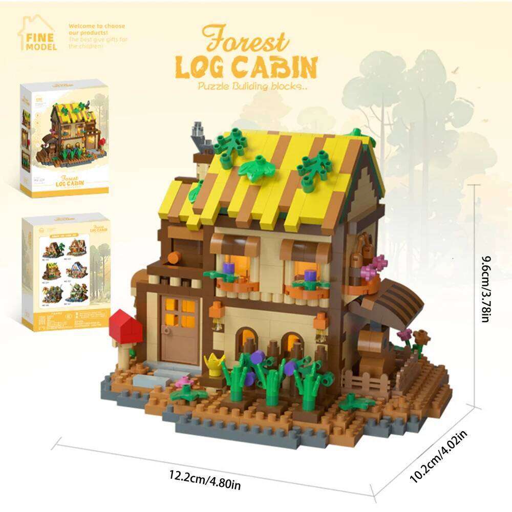 Outdoor-Themed Treehouse Building Blocks - Educational STEM Toy for Garden Landscape Design Lovers Z260305