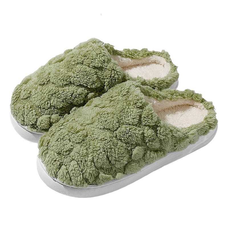 2025 New Style Stepping Comfort Cotton Slippers for Women and Men Non-Slip Warm Indoor Plush Cotton Slippers for Winter S260305