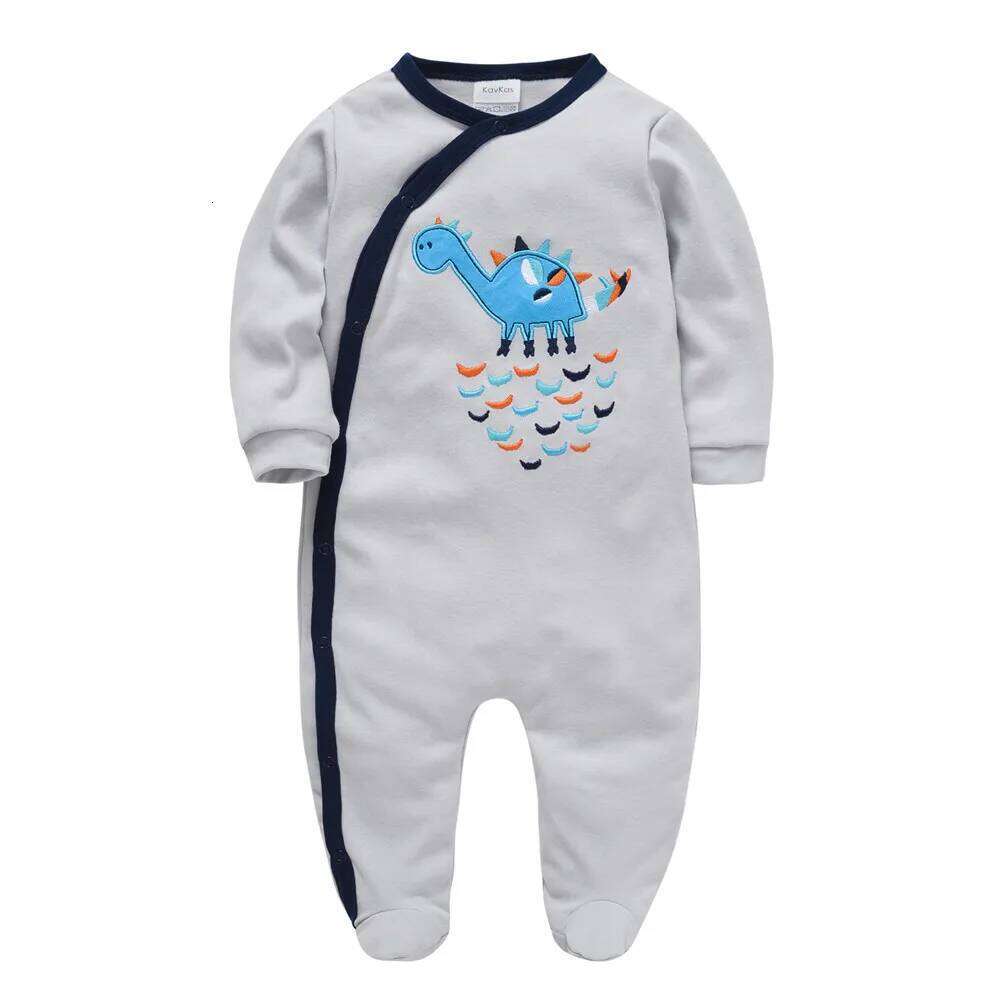 Unisex Baby Rompers Full Sleeve 100% Cotton Cartoon Print Newborn Jumpsuit 0-12 Months Infant Clothes Costume Z260306