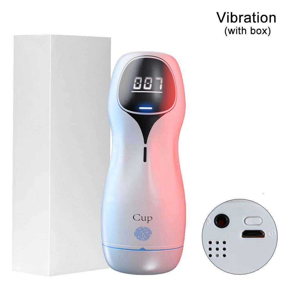 Automatic Sucking Male Masturbator Vibration Blowjob Machine Masturbation Cup Pocket Pussy Penis Pump SexToy Adult Goods for Men W260305