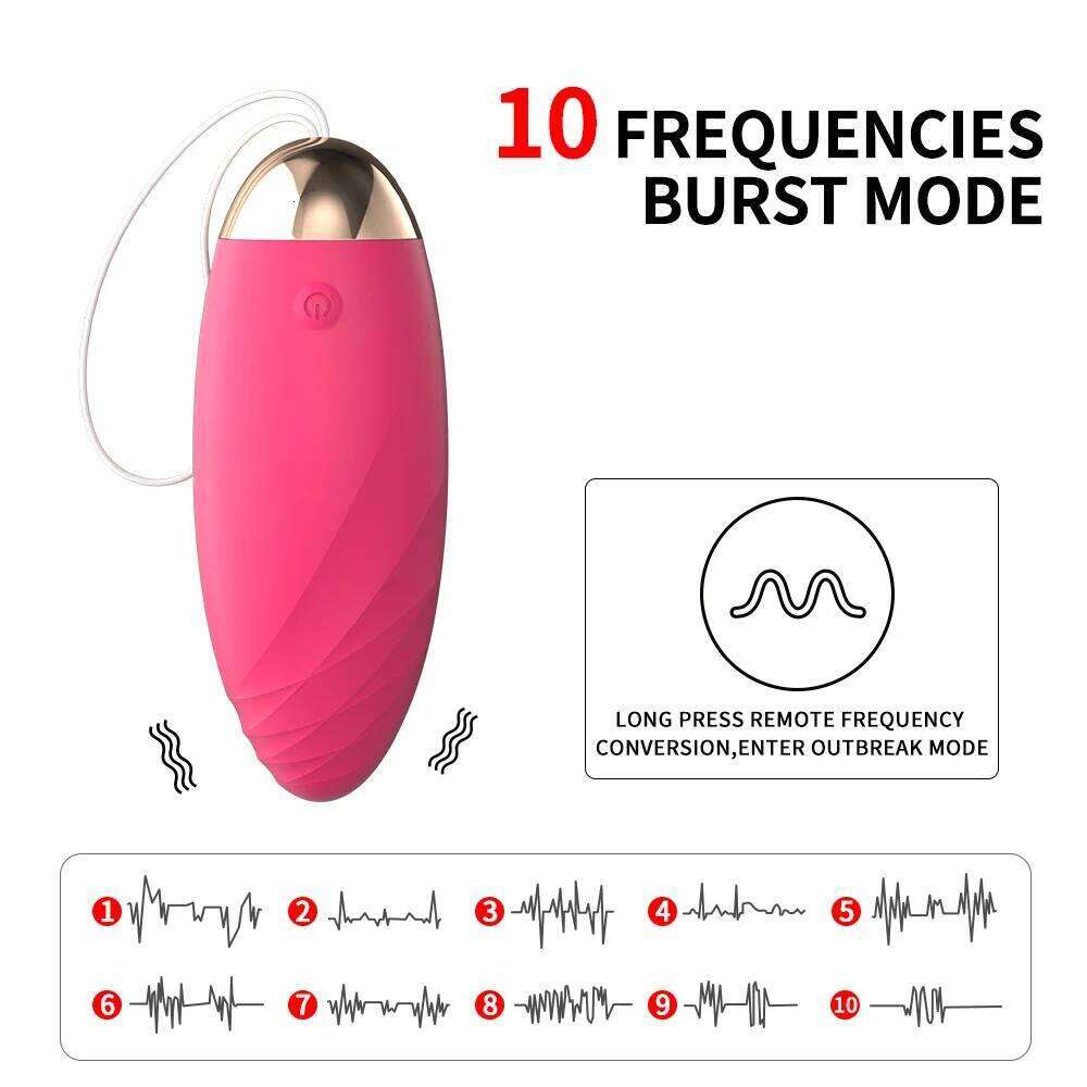 Powerful Vibrating Bullet Love Egg Wireless Remote Control Vibratiors Female Women Dildo G-spot Massager Goods for Adults 18 W260305