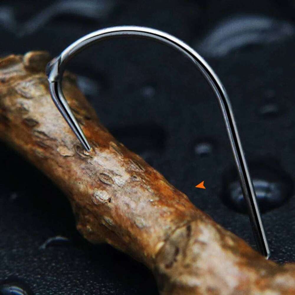 30Pcs fishinghook Titanium Alloy Carp Hook Barbless Saltwater Fresh Water Fishing Hooks non-barb fishhooks Y260305