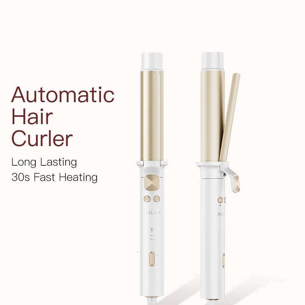 ANLAN Automatic Curling Iron 30s Fast Heating Smart Temperature Control Ceramic Coating Long Lasting Curls Rotary Hair Curler 26Y0306