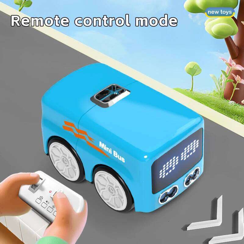 Gesture Induction RC Mini Bus Magic Intelligent Remote Control Cartoon Car Senior Smart Electric Vehicle ChildrenToy C260305