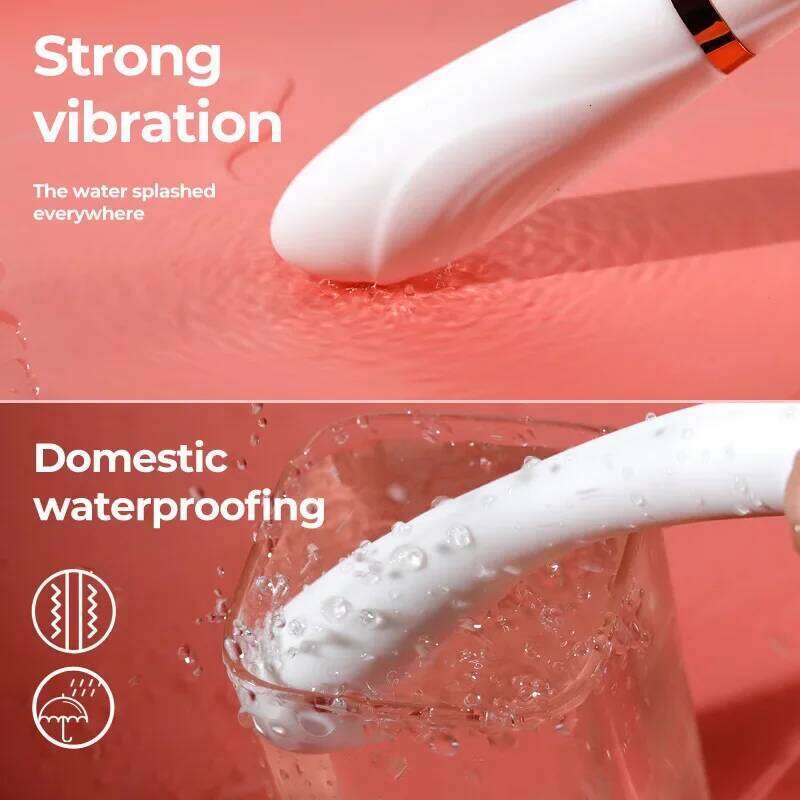 10 Speed Strong Vibrating Bendable Waterproof USB Rechargeable AV Double Ended Slim G-Spot Vibrator Sex Toys for Women W260305