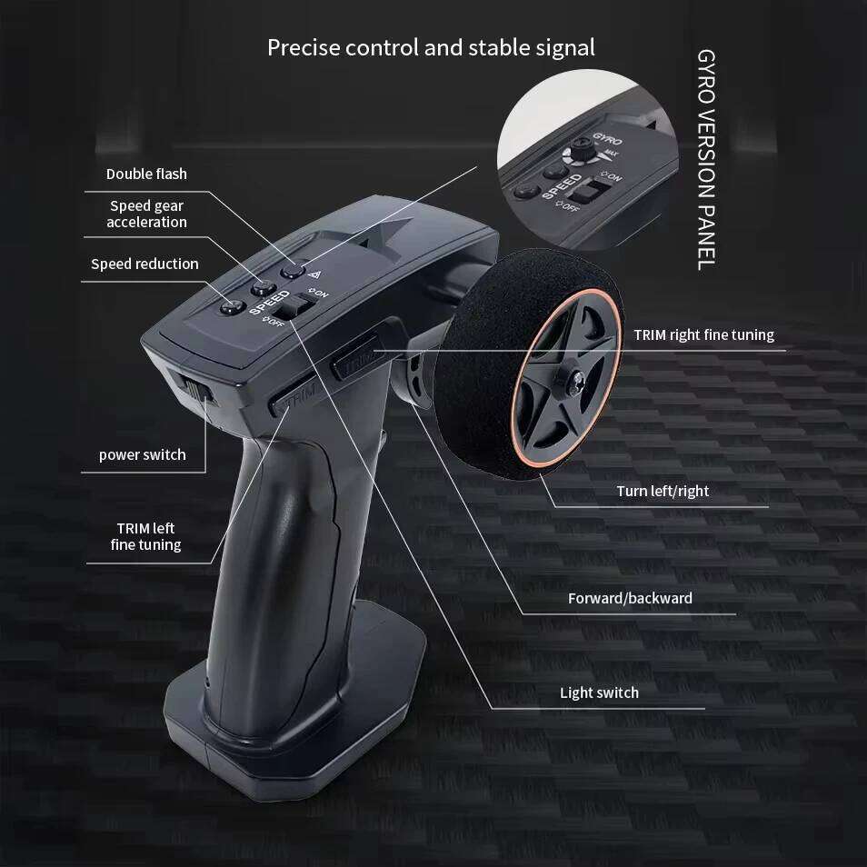 Rc 1/43 with Gyro Upgraded Ver 2.4G Remote Mini Drift Race Car 4WD Radio Control RC Toys Traffic Cones C260305