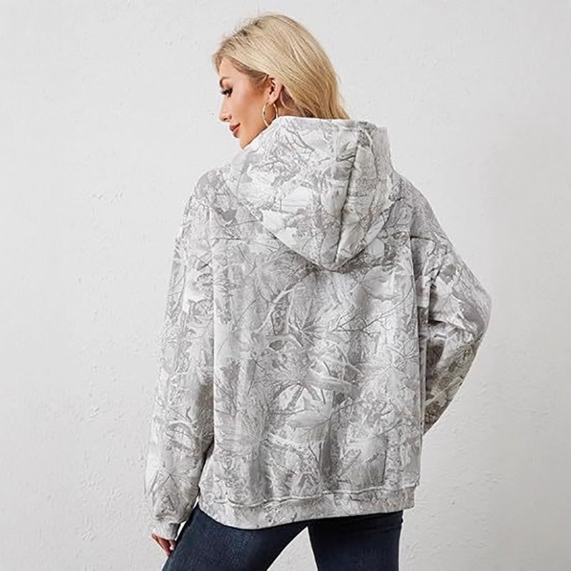 European and American women's casual hooded new women's hoodie in large size