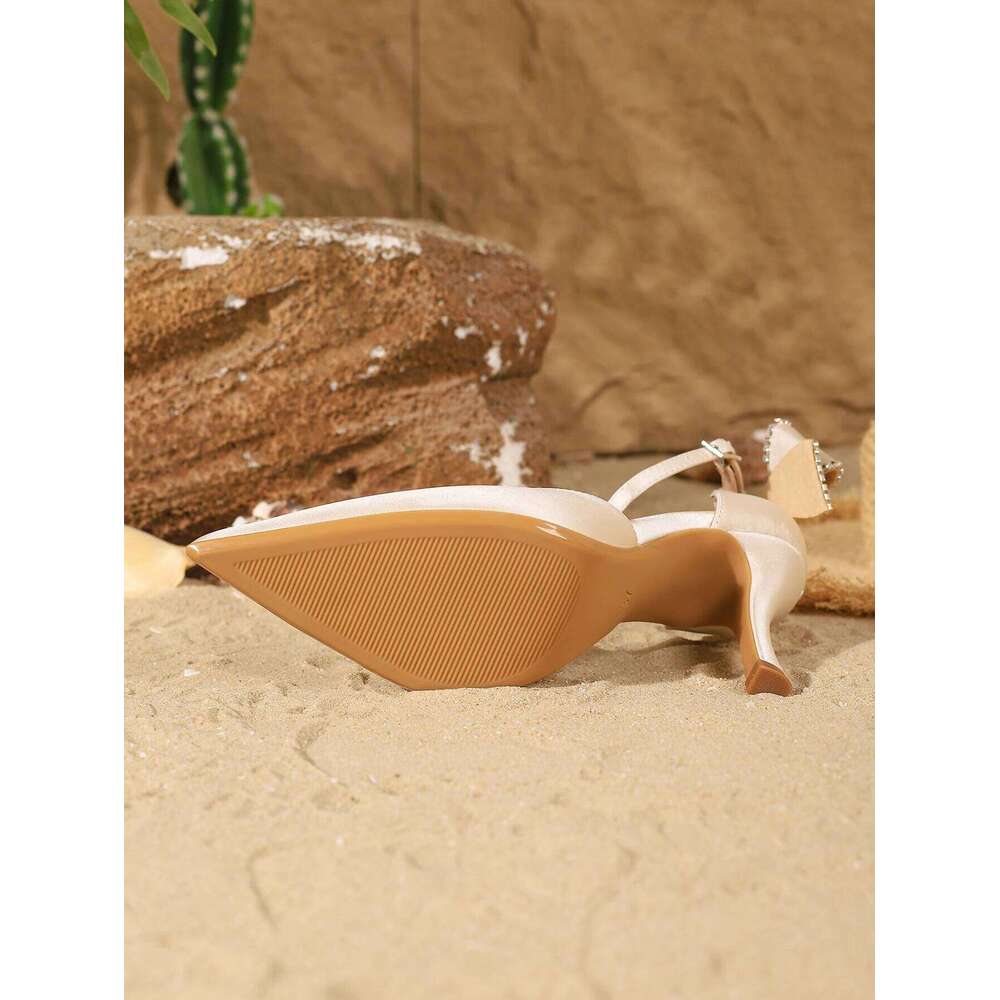 Women's Fashion Bow Decorated Elegant Comfortable Simple Versatile High Heels