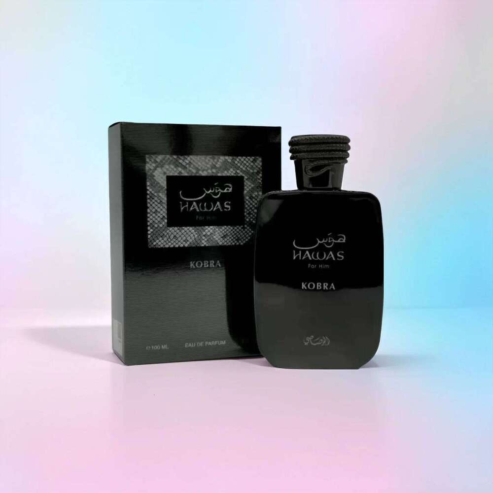 Rasasi Hawas Kobra Perfume EDP Spray 3.38 Oz - Long-Lasting Men's Fragrance 26H0306