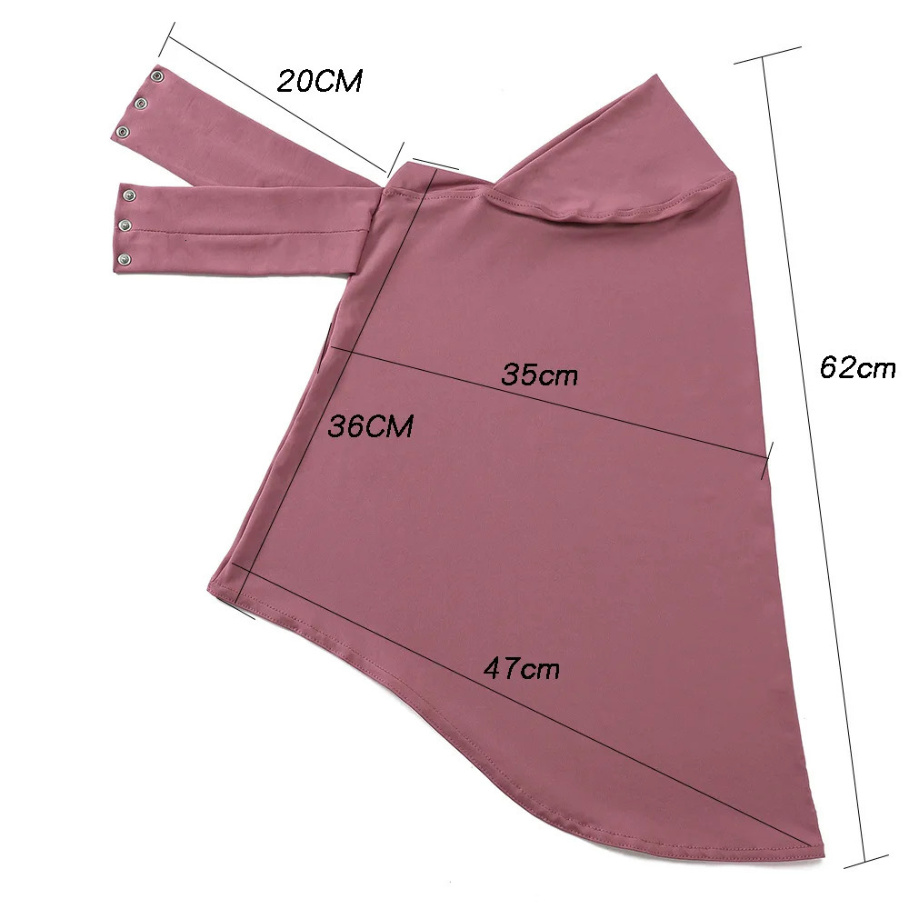 Instant Hijab Undercap Hijabs for Woman Muslim Women Hijab Cap Full Cover Snap Fastener Head Wraps Scarf Islam Turban 260304