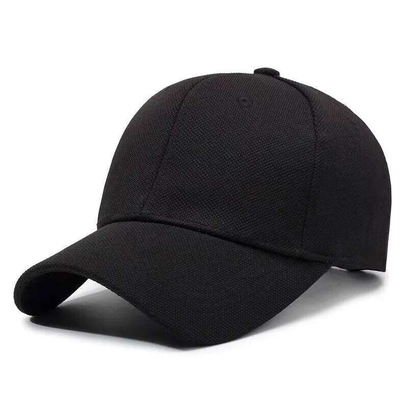 Lightweight Baseball Caps Adjustable Fit, Solid Color, Sporty Design, All-Season Wear Y260304