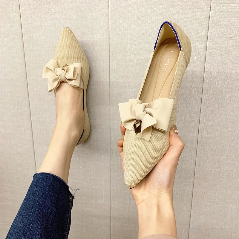 Ladies flat shoes casual single shoes 260306