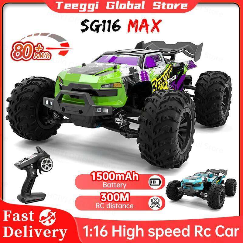 ZLL MAX 1:16 High Speed Drift Racing 80KM/H Brushless Motor 4WD SG116 Pro 40KM/H RC Off Road Car Toys For Kid Gift C260305