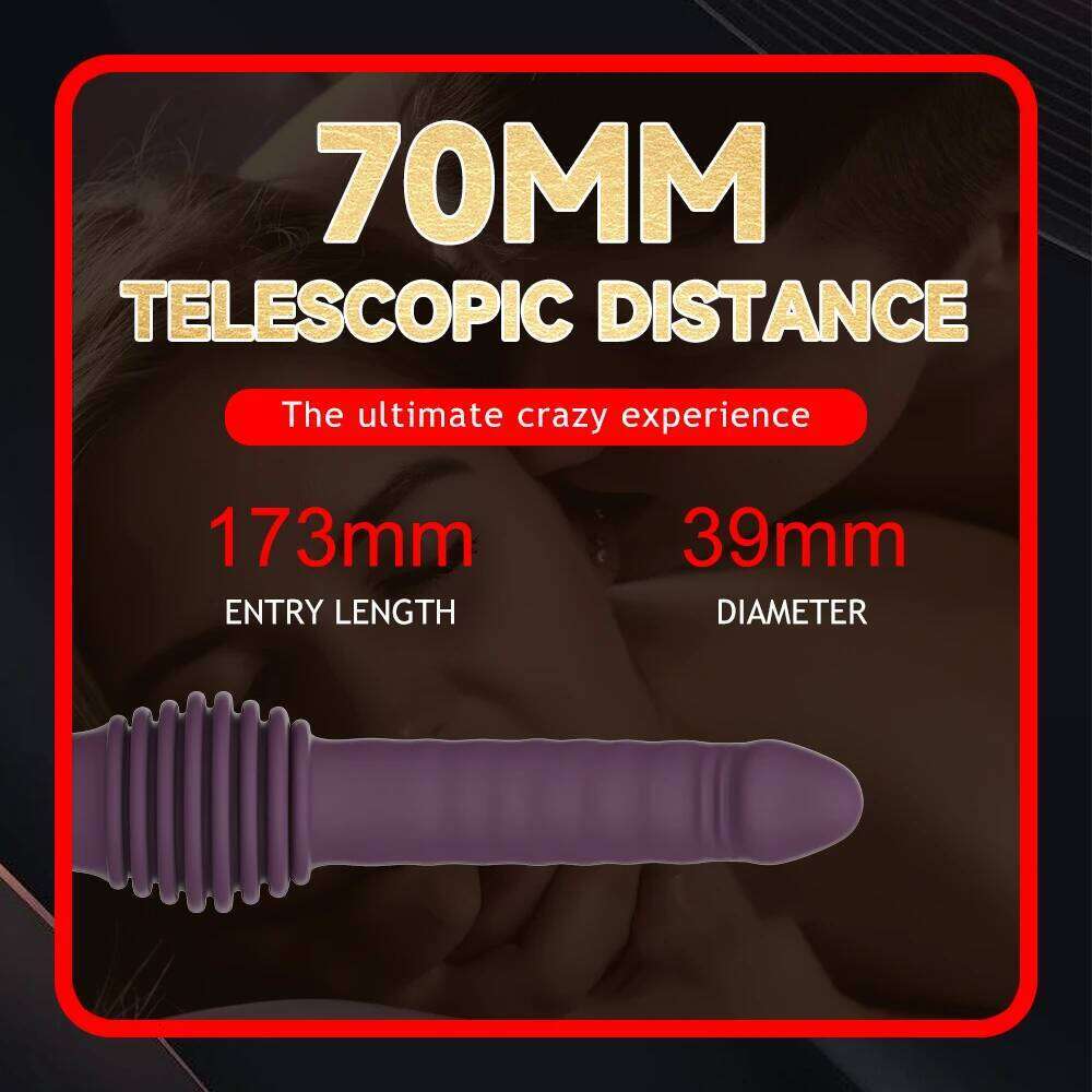 Automatic Thrusting Dildo Vibrator Machine Vagina G Spot Telescopic Massager Retractable Clit Masturbation Sex Toy for Women W260305