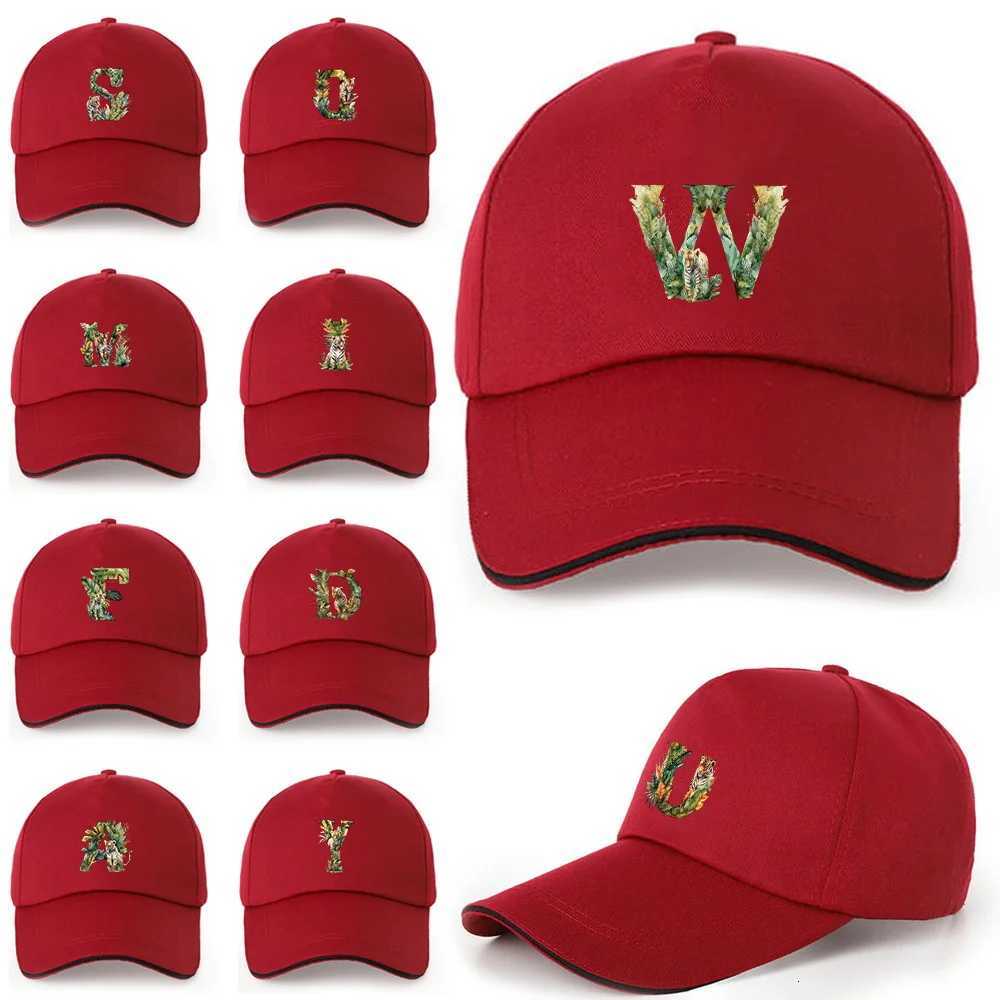 Baseball Caps for Men and Women Snapback Hats Pure Cotton Adjustable Dad Trucker Casual Unisex Jungle Tiger Letter Pattern Print S260306