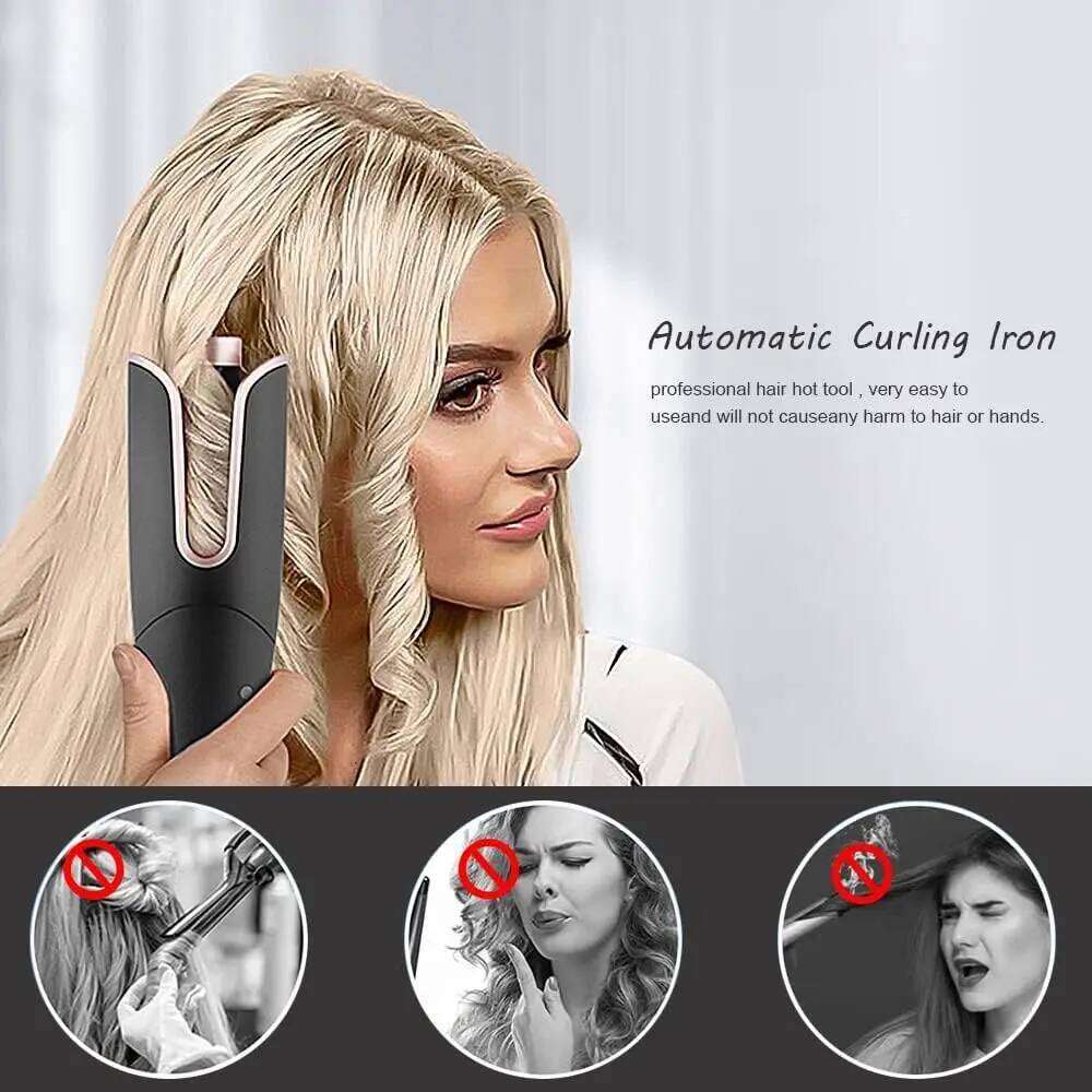 LESCOLTON Iron Innovative Large Curl Professional Curler Automatic Curling Hair Styling Tool for All Ages 26Y0306