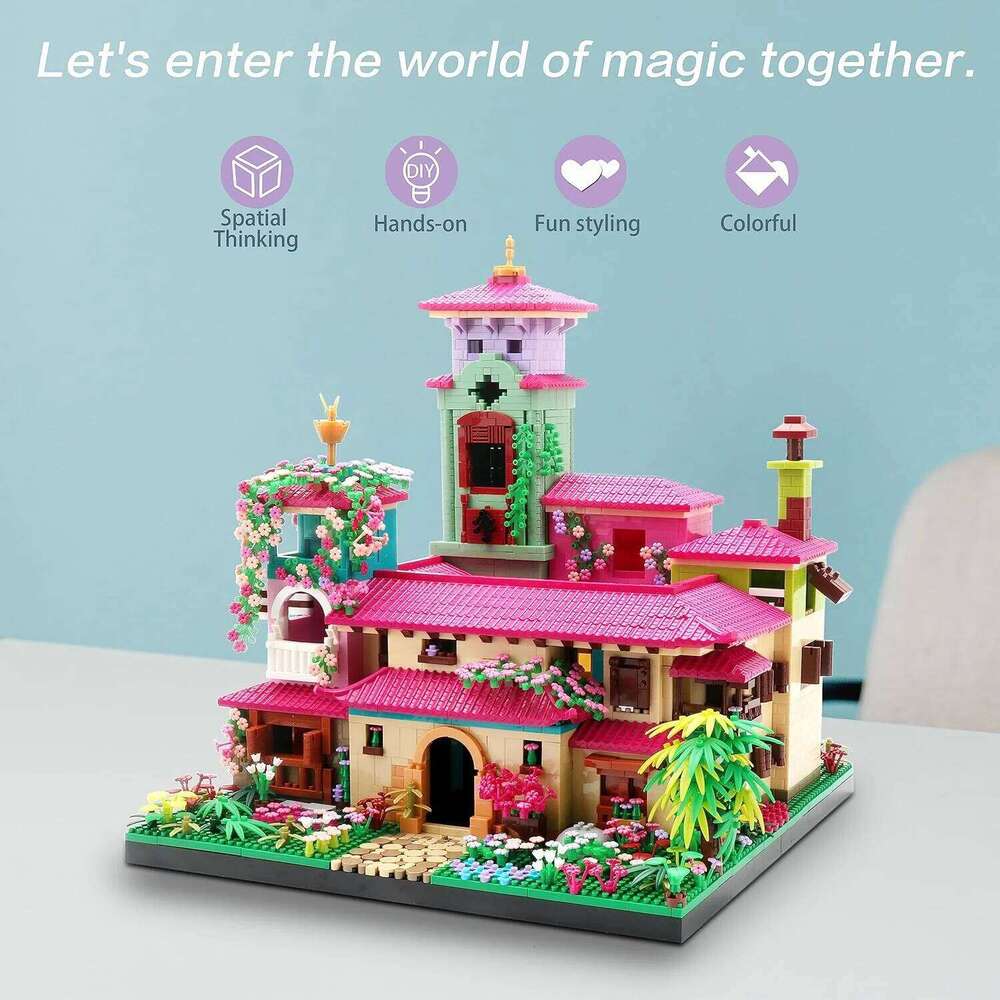 Villa House Architecture Miniature Micro Building Blocks Set Creative Collection Model Display Toys Present for Adults Girls Z260305