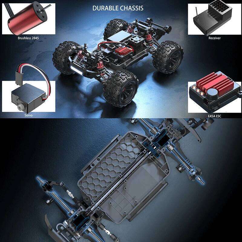 MJX 16208/16209/16210 RC Car 2.4G 4WD Remote Control Off-Road Vehicle Brushless High-Speed Racing Climbing Crawler 2S 3S Battery C260305