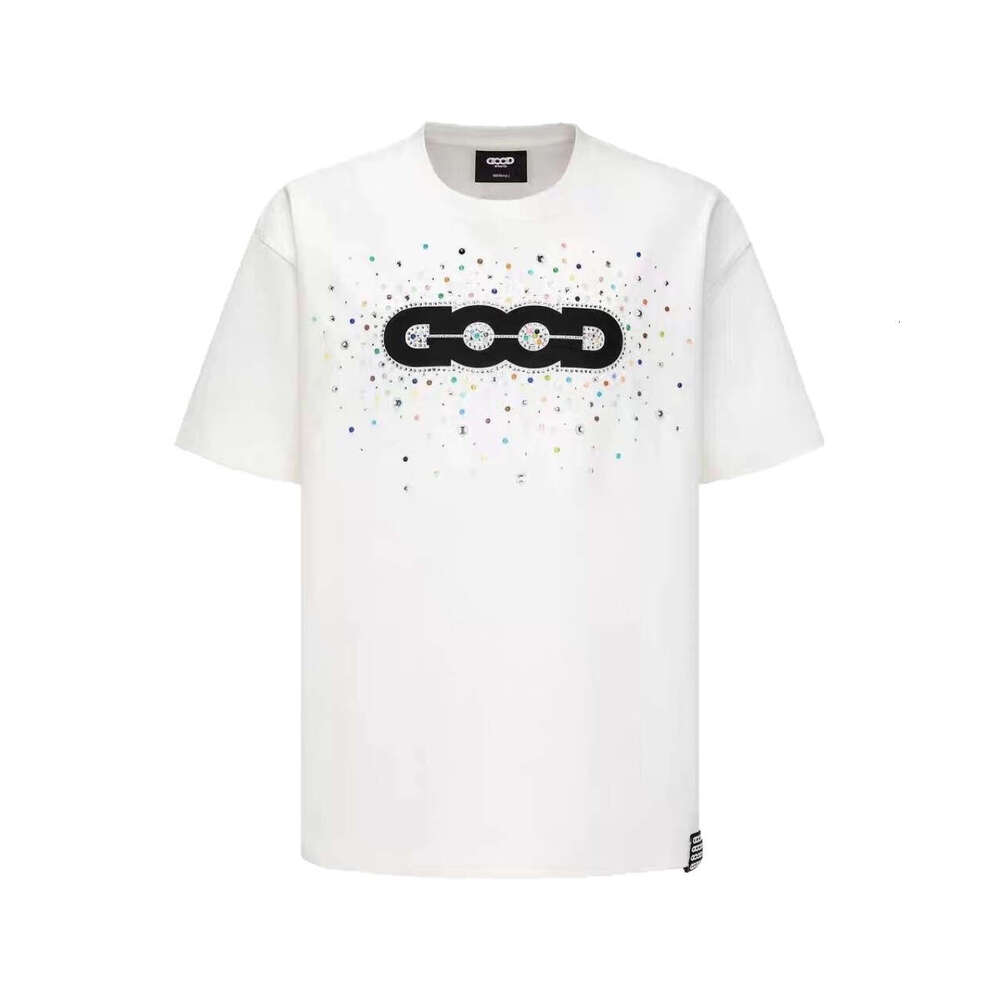 320G Heavyweight Colorful Candy Light Luxury Fashion Unisex Printed Short Sleeve Couple's Versatile T-Shirt