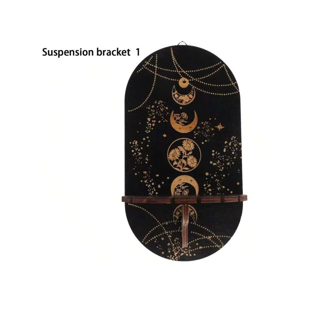 2pcs/set Black Wall Candlestick Crystal Display Bohemian Hand Stand Hanging Room Decoration XJ260305