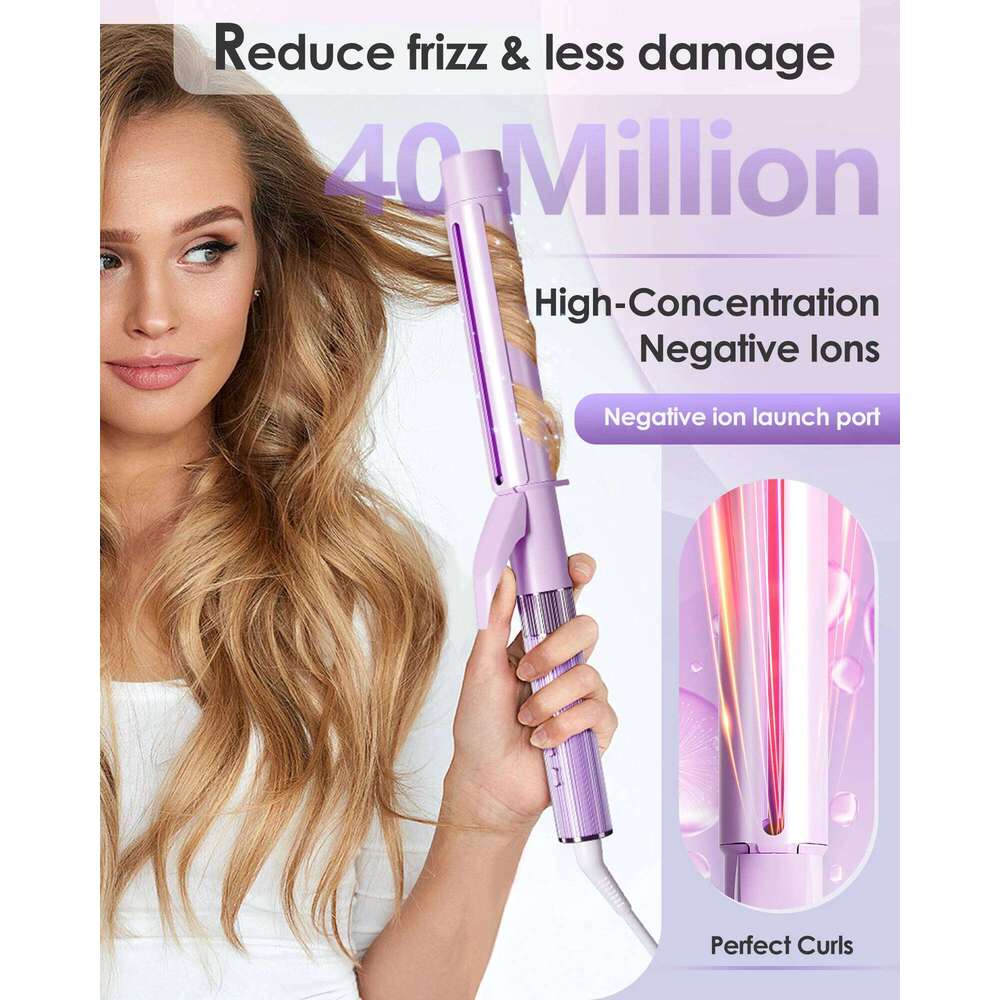 1.2&1.4 Inch Wand, Professional Iron, Negative Ions Hair Curler, Large Barrel Curling Iron 26Y0305