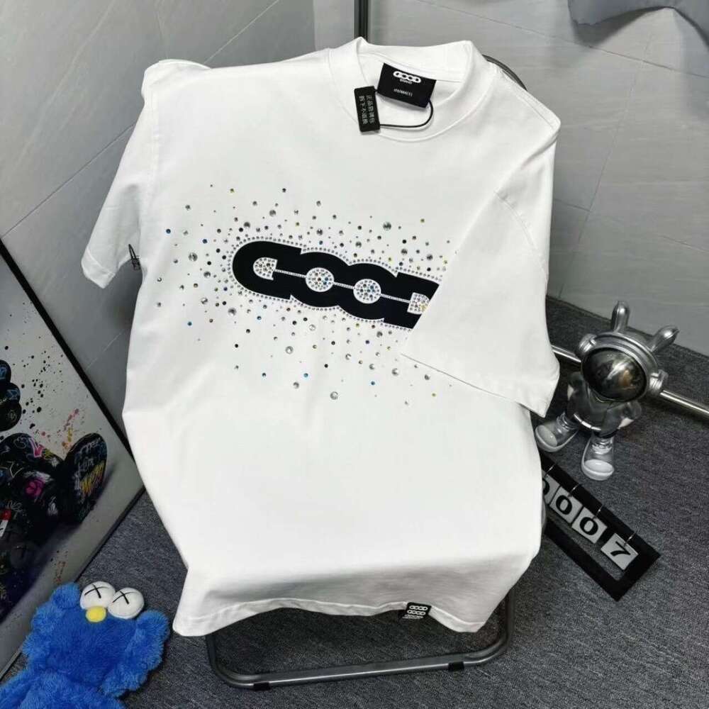 320G Heavyweight Colorful Candy Light Luxury Fashion Unisex Printed Short Sleeve Couple's Versatile T-Shirt
