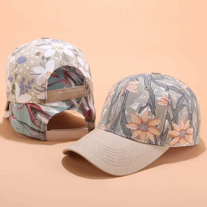 Women Colorful Bohemian Printed Sun Shading Womens Baseball Caps Velcro Adjustable Adult Hats Accessories Creative Gifts S260306