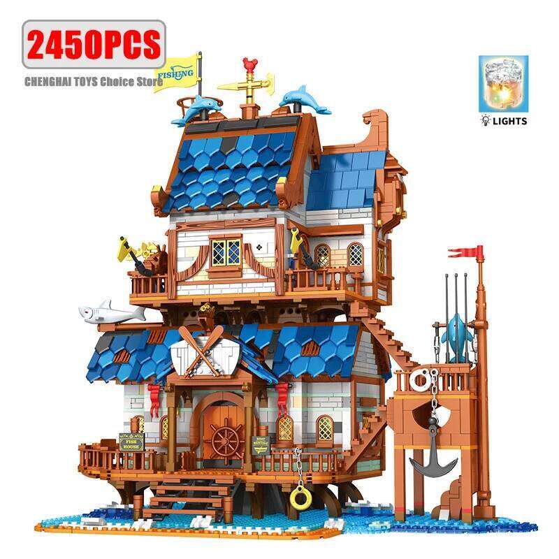 Medieval Series Architecture Building Blocks Model Middle Ages Castle Set MOC Street View Modular Tree House Bricks Toy Boy Gift Z260306