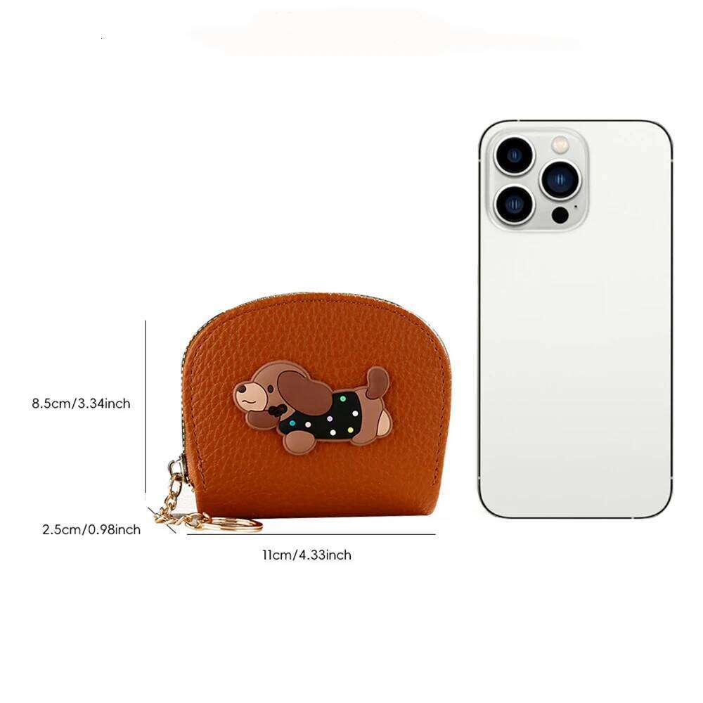 Pu Leather Card Holder Soft Multi-Card Women'S Zipper Wallet Casual Cute Coin Purse For Shopping Pocket Or Handbag Gift C260304