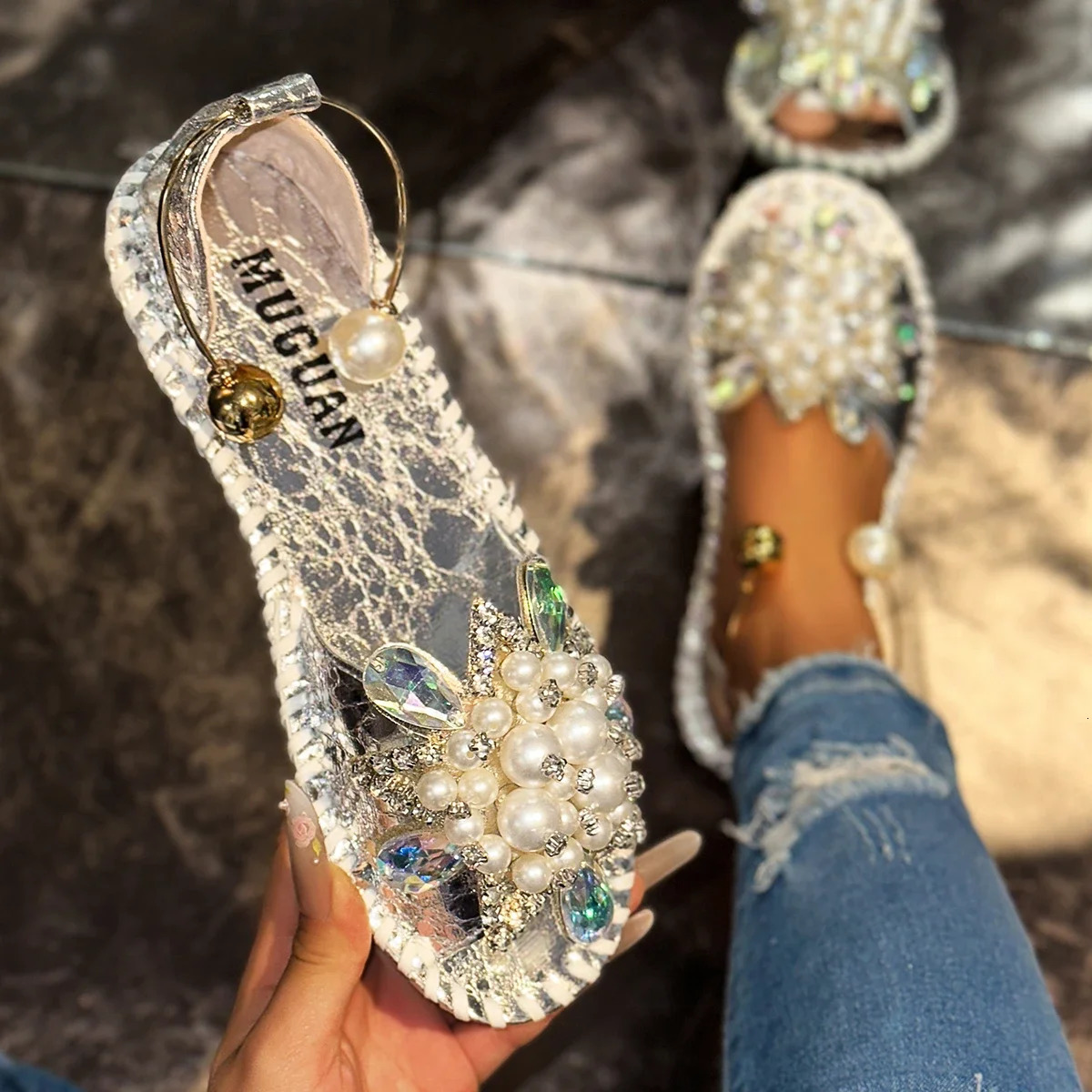 Women Fashion Sandals Lightweight Outdoor Slippers 2026 Casual Open Toe Sandals Summer Anti-slip Trend Shoes Women 260305