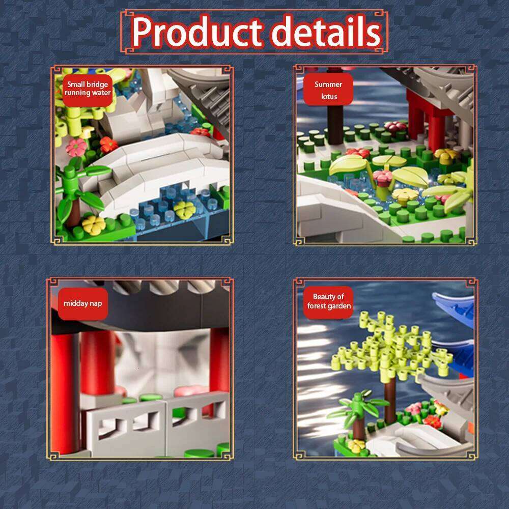 688PCS Hangzhou West Lake, Chinese Architecture, Classic Puzzle Toys, Miniature Building Block Sets, Models Z260305