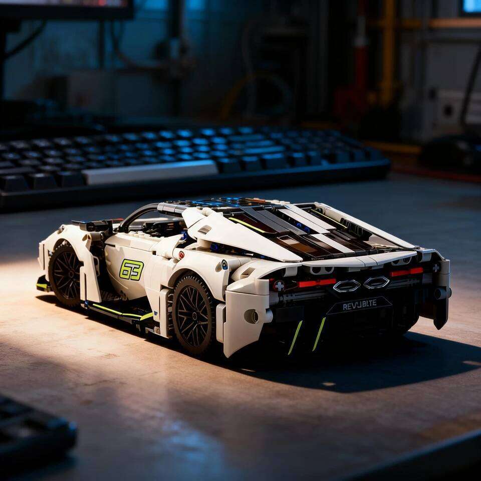 2025 New 1200PCS Sports Building Blocks Set 1:14 Scale Car Model Kit for Kids Adult Racing Vehicle Toys Gifts Z260306