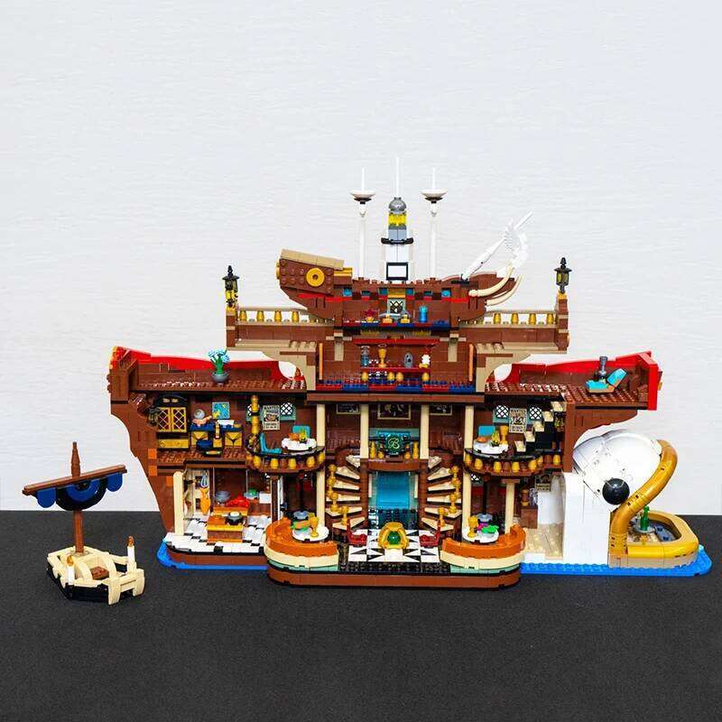 3402PCS The Baratie Floating Restaurant Building Blocks With 10 Figures Assemble Bricks Toy Gift For Children Adult Z260305