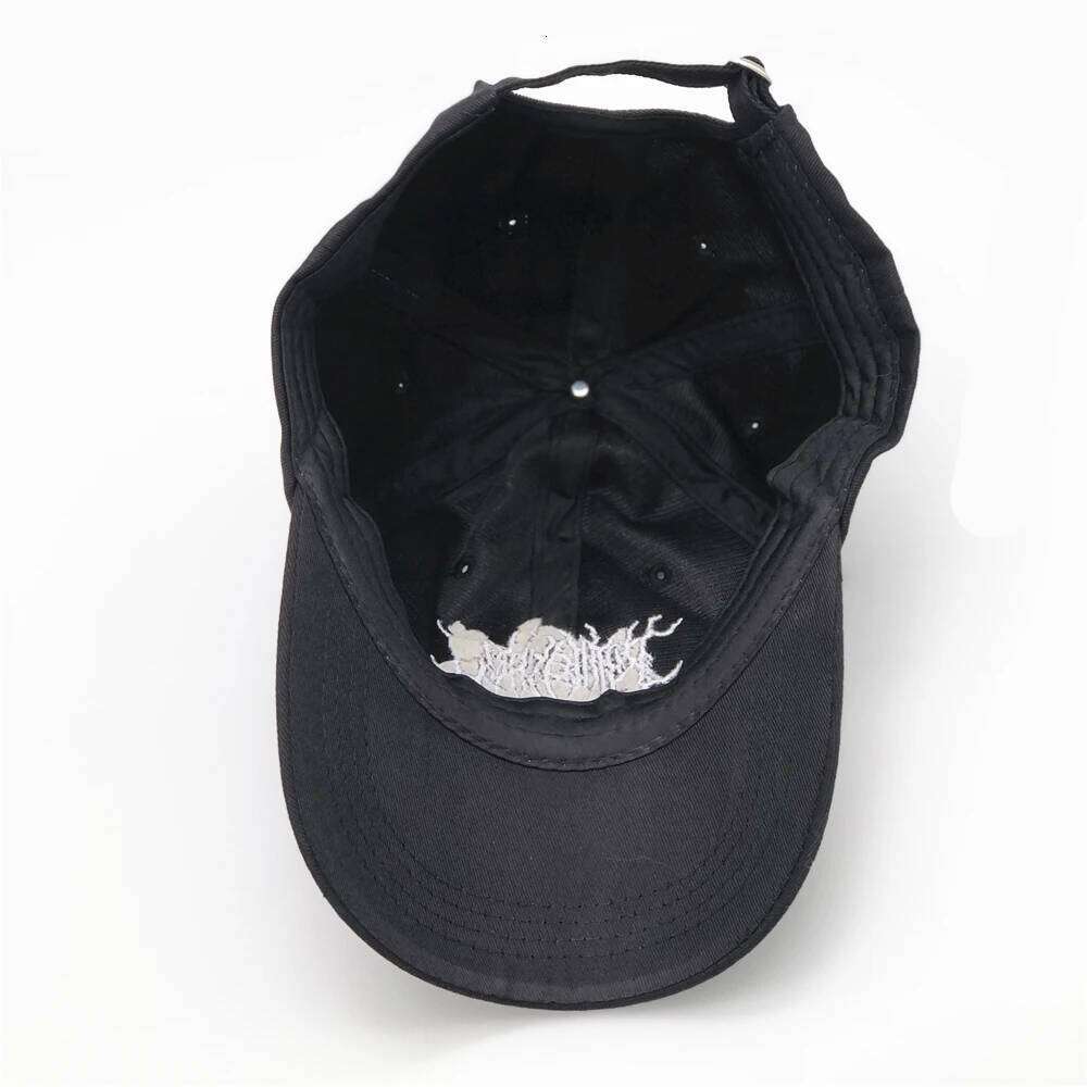 Embroidery Gothic Street Punk Frauen Baseball Cap Men Cotton Adjstable Pure Black Sports Caps Women Hip Hop Dad Hat New Y260304