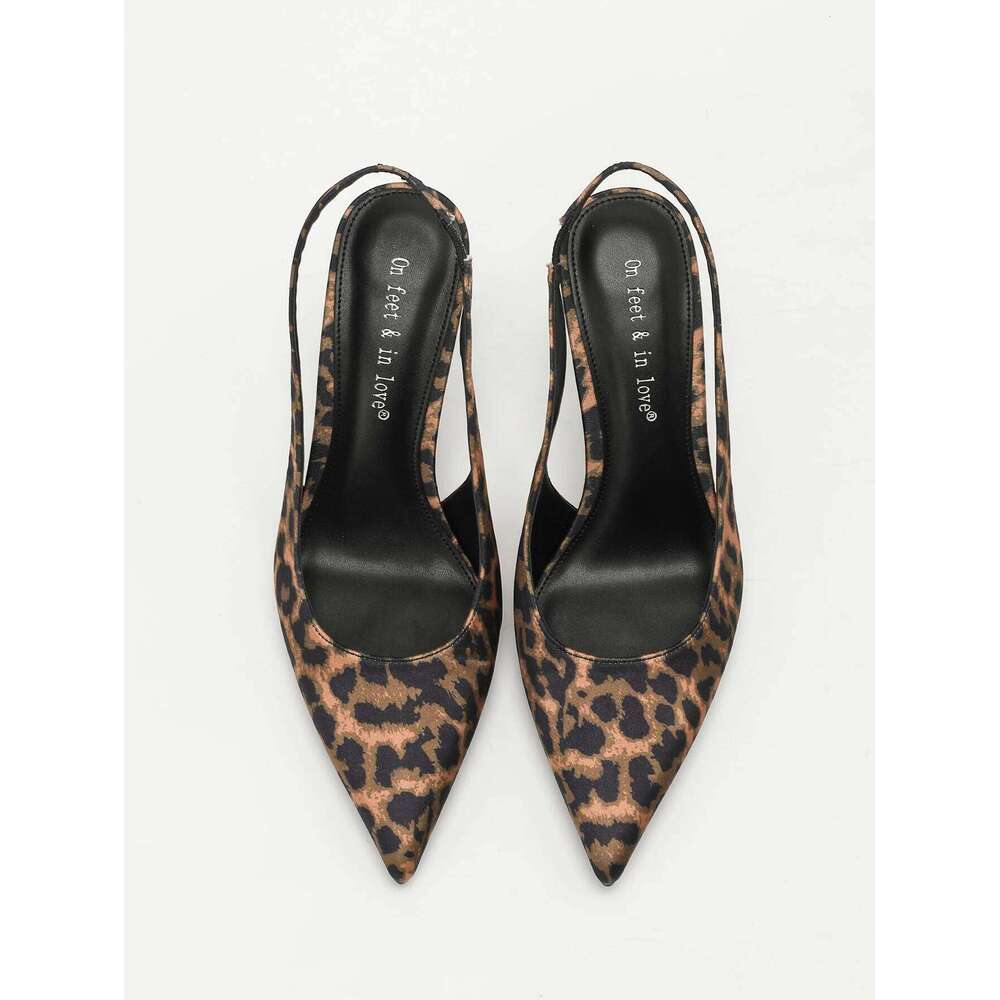 Women's Fashionable Elegant Coffee Brown Pointed-toe Ankle-strap Stiletto Pumps Comfortable Minimalist Versatile