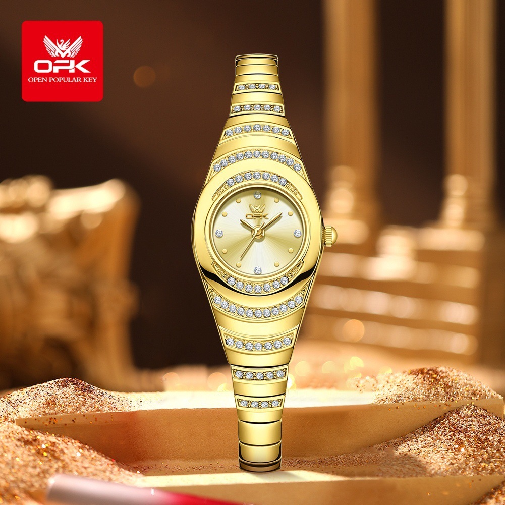 New OPK brand watch elegant bracelet fashionable diamond inlaid quartz watch personalized casual popular women's luxury watch