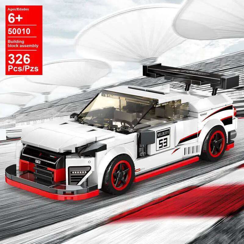 City Speed Sport Racing Cars Building Blocks Model MOC Bricks Racer Vehicle Kid Education Toys for Childrens Boys Gifts Z260306