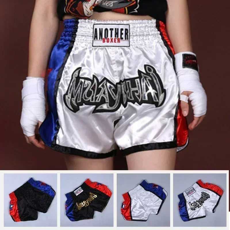 1PC Anotherboxer-Unisex Boxing Shorts Muay Thai MMA Training Gym Fitness Pants For Adults And Kids X260306